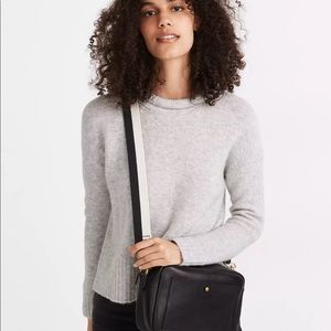 Madewell Women’s Fulton Mockneck Sweater, Grey, Small,